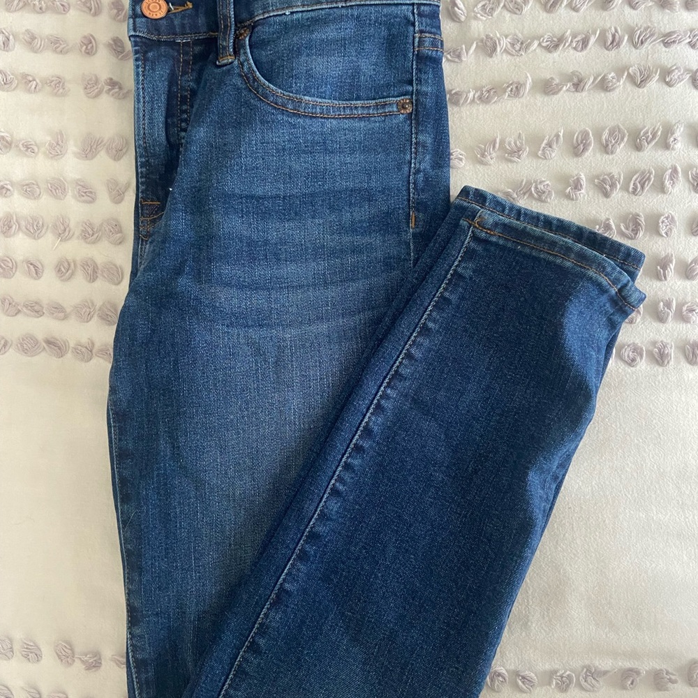 8inch Jcrew toothpick jeans